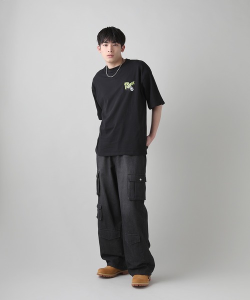 Ed Hardy(エドハーディー)の「Buyer's Select/ED HARDYアートバックプリントウルフプリント半袖Tシャツ(Tシャツ/カットソー・メンズ・ブラック/ホワイト/ライム・M/L)」の21枚目の写真