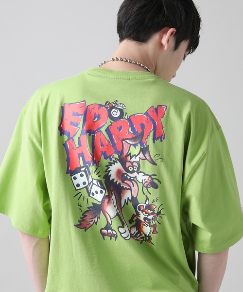 セール】Buyer's Select/ED HARDYアートバックプリントウルフ