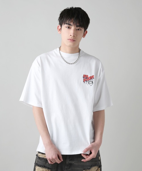 Ed Hardy(エドハーディー)の「Buyer's Select/ED HARDYアートバックプリントウルフプリント半袖Tシャツ(Tシャツ/カットソー・メンズ・ブラック/ホワイト/ライム・M/L)」の10枚目の写真