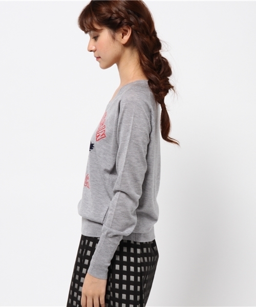 VENERTA knitwear（ヴェネルタニットウェア）の「VENERTA　KNITWEAR　ヴェネルタ　WISCONSIN　TRACK　HOLIDAY　LINE（ニット/セーター・レディース・グレー・FREE）」の3枚目の写真