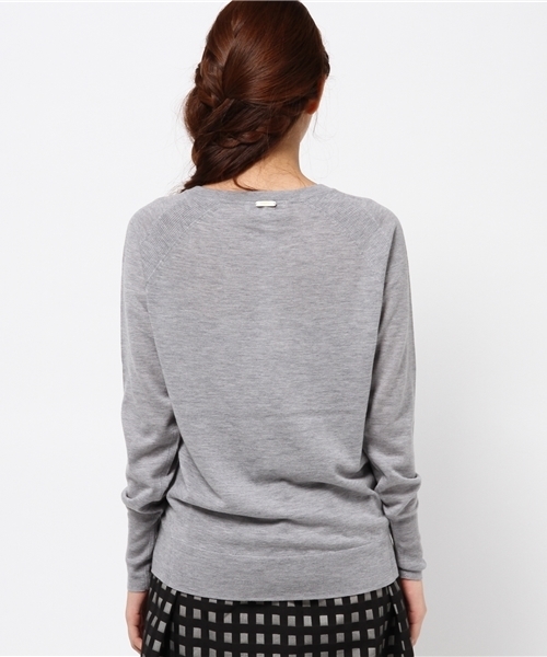 VENERTA knitwear（ヴェネルタニットウェア）の「VENERTA　KNITWEAR　ヴェネルタ　WISCONSIN　TRACK　HOLIDAY　LINE（ニット/セーター・レディース・グレー・FREE）」の4枚目の写真