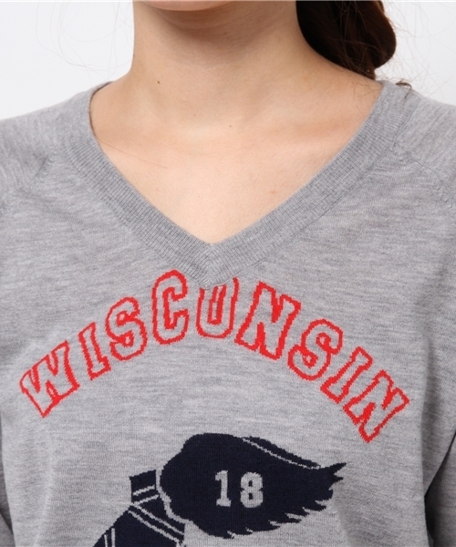 VENERTA knitwear（ヴェネルタニットウェア）の「VENERTA　KNITWEAR　ヴェネルタ　WISCONSIN　TRACK　HOLIDAY　LINE（ニット/セーター・レディース・グレー・FREE）」の6枚目の写真