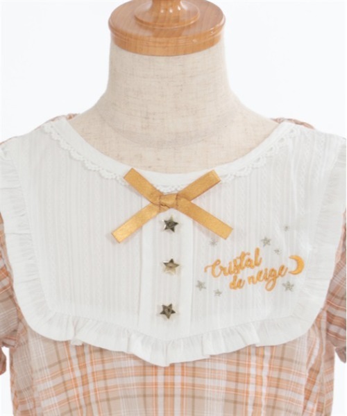 axes femme(アクシーズファム)の「ロゴ刺繍サマーチェックワンピース(ワンピース・キッズ・ブルー/ベージュ・MEDIUM/LARGE/X-LARGE)」の12枚目の写真