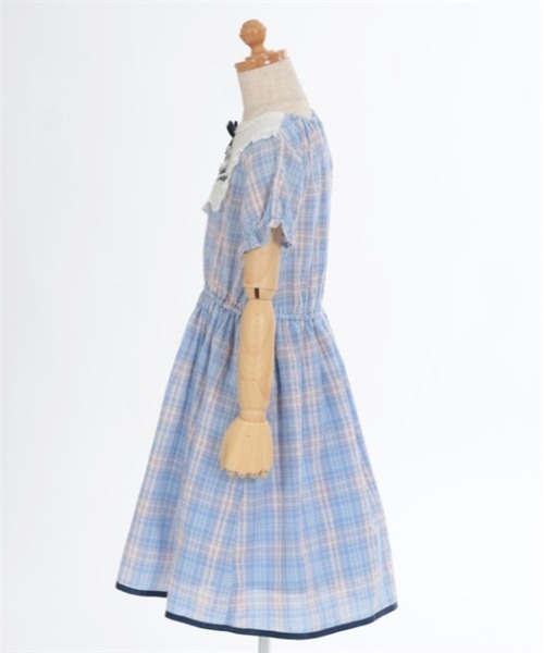axes femme(アクシーズファム)の「ロゴ刺繍サマーチェックワンピース(ワンピース・キッズ・ブルー/ベージュ・MEDIUM/LARGE/X-LARGE)」の18枚目の写真