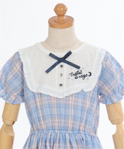axes femme(アクシーズファム)の「ロゴ刺繍サマーチェックワンピース(ワンピース・キッズ・ブルー/ベージュ・MEDIUM/LARGE/X-LARGE)」の20枚目の写真