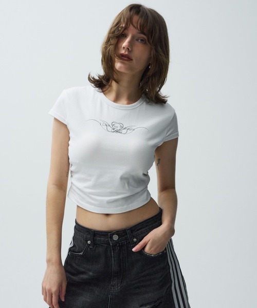 Midnight Move（ミッドナイトムーブ）の「Midnight Move／バックスリットT（カップ付き）（Tシャツ/カットソー・レディース・ブラック/ホワイト・FREE）」の22枚目の写真