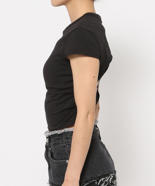 Midnight Move（ミッドナイトムーブ）の「Midnight Move／バックスリットT（カップ付き）（Tシャツ/カットソー・レディース・ブラック/ホワイト・FREE）」の20枚目の写真