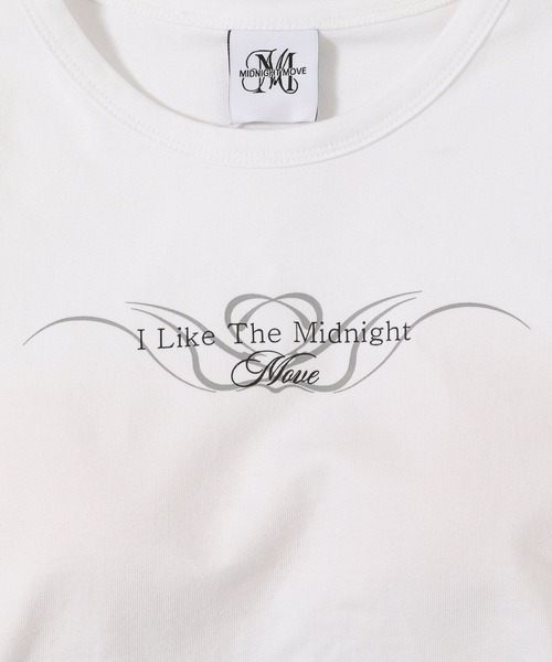 Midnight Move（ミッドナイトムーブ）の「Midnight Move／バックスリットT（カップ付き）（Tシャツ/カットソー・レディース・ブラック/ホワイト・FREE）」の13枚目の写真