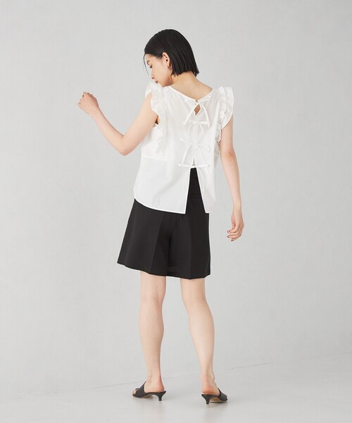【完売品】EMMEL REFINES エメルリファイン　ソデフリル ブラウス EMMEL REFINES（エメルリファインズ）の「＜EMMEL REFINES＞EM