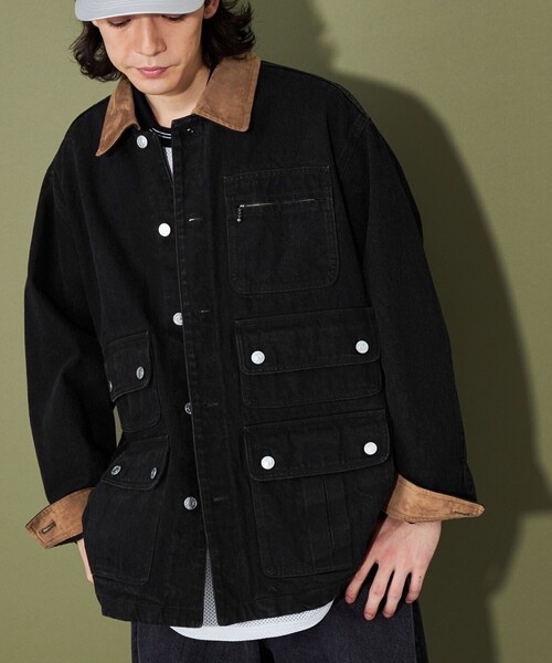 CITEN（シテン）の「＜CITEN＞ マルチポケット カバーオール（カバーオール・メンズ・コバルトブルー/ブラック・M/L）」の6枚目の写真