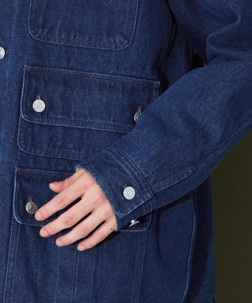 CITEN（シテン）の「＜CITEN＞ マルチポケット カバーオール（カバーオール・メンズ・コバルトブルー/ブラック・M/L）」の13枚目の写真