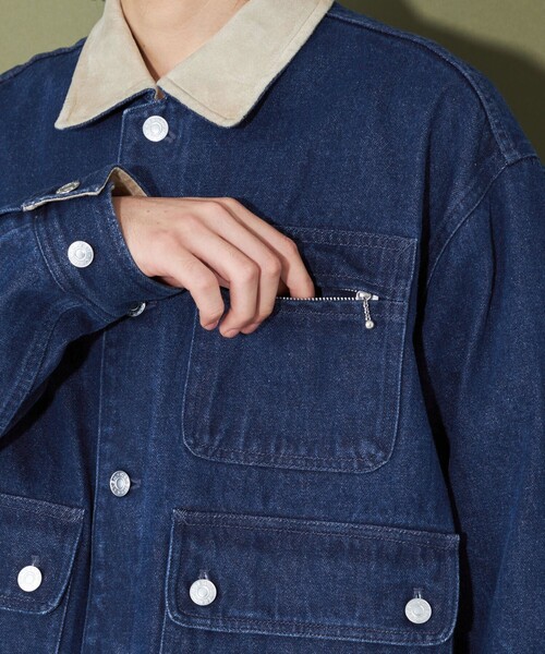 CITEN（シテン）の「＜CITEN＞ マルチポケット カバーオール（カバーオール・メンズ・コバルトブルー/ブラック・M/L）」の17枚目の写真