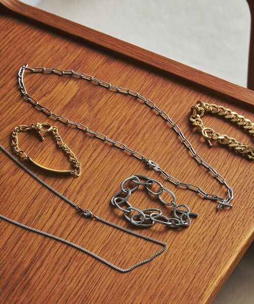 green label relaxing（グリーンレーベルリラクシング）の「GLR オーバル ネックレス（ネックレス・メンズ・シルバー/ゴールド・FREE）」の8枚目の写真