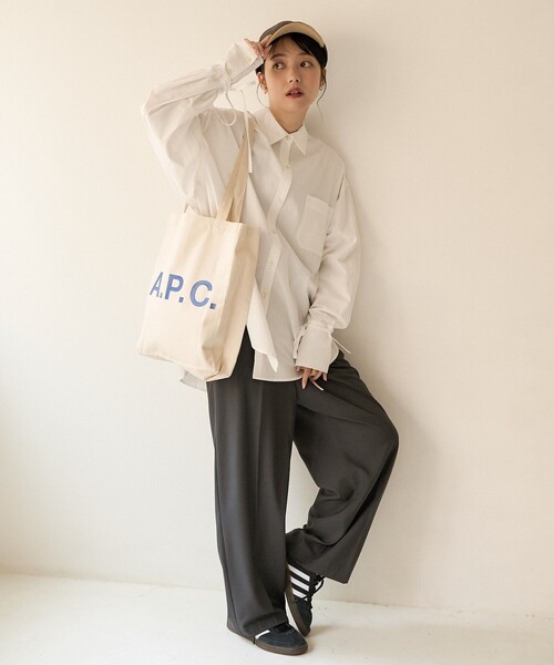 FREAK'S STORE(フリークスストア)の「チェックメルトンキャップ(キャップ・レディース・ベージュ/グレー・ONE SIZE)」の9枚目の写真