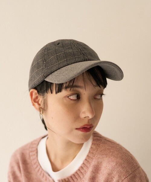 FREAK'S STORE(フリークスストア)の「チェックメルトンキャップ(キャップ・レディース・ベージュ/グレー・ONE SIZE)」の10枚目の写真
