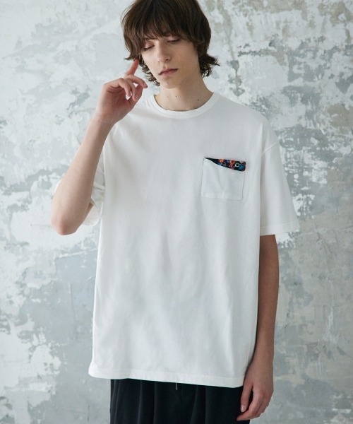 rehacer(レアセル)の「rehacer : Botanical Pocket HW CS / ボタニカルポケット ヘビーウェイト カットソー(Tシャツ/カットソー・メンズ・ホワイト/ブラック/グレー・SMALL/MEDIUM/LARGE/X-LARGE)」の4枚目の写真