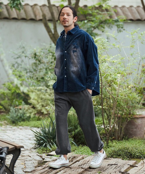 CAMBIO（カンビオ）の「mp12573-Pigment Dyed Back Brashed Sweat Pants スウェットパンツ（スウェットパンツ・メンズ・ラベンダー/ミント/ブラック・M/L）」の7枚目の写真
