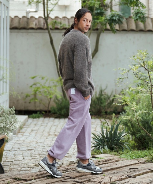 CAMBIO（カンビオ）の「mp12573-Pigment Dyed Back Brashed Sweat Pants スウェットパンツ（スウェットパンツ・メンズ・ラベンダー/ミント/ブラック・M/L）」の14枚目の写真