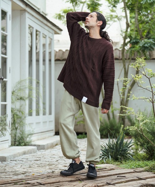 CAMBIO（カンビオ）の「mp12573-Pigment Dyed Back Brashed Sweat Pants スウェットパンツ（スウェットパンツ・メンズ・ラベンダー/ミント/ブラック・M/L）」の19枚目の写真