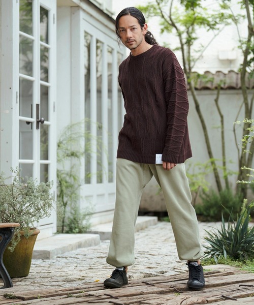 CAMBIO（カンビオ）の「mp12573-Pigment Dyed Back Brashed Sweat Pants スウェットパンツ（スウェットパンツ・メンズ・ラベンダー/ミント/ブラック・M/L）」の21枚目の写真