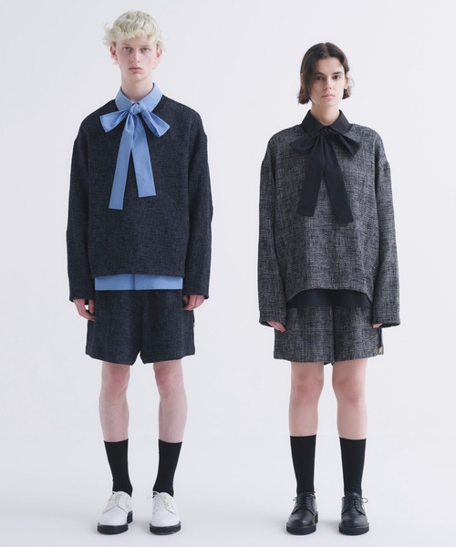 CULLNI（クルニ）の「24-AW-023 / Typewiter Bowtie Shirt（シャツ/ブラウス・メンズ・ブラック/ブルー/ホワイト・0/1/2）」の6枚目の写真