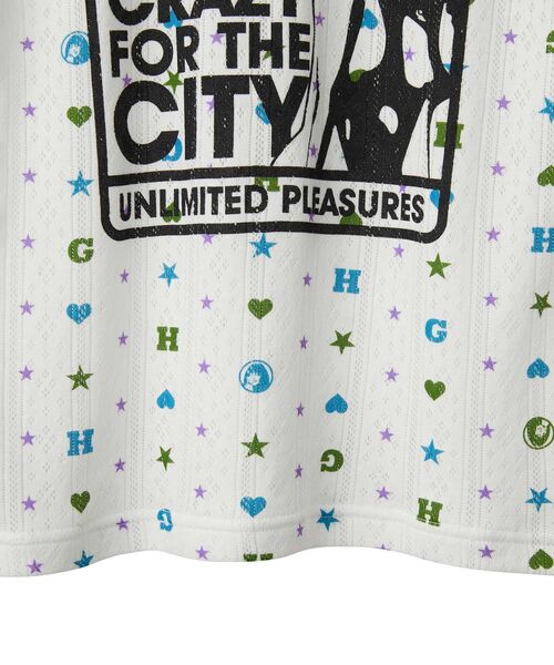 HYSTERIC GLAMOUR（ヒステリックグラマー）の「GIRL ARE CRAZY チビTシャツ（Tシャツ/カットソー・レディース・ブルー系その他/ホワイト系その他/パープル系その他・FREE）」の5枚目の写真