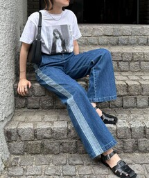 fredy emue | サイド切替デニムパンツ(デニムパンツ)