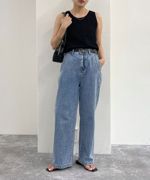 fredy emue（フレディエミュ）の「サイド切替デニムパンツ（デニムパンツ・レディース・ブルー/サックスブルー・38/36）」の17枚目の写真