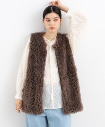 THE SHOP TK （ザ ショップ ティーケー ）の「◆【ヒルナンデス！で紹介】【旬なスタイル/ふわふわ】アソートファーベスト（ベスト）」
