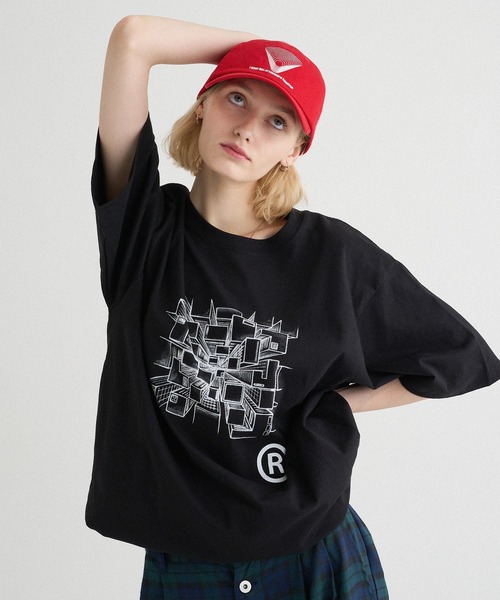 DRAWCODE ART GRAPHIC T/ドローコードアートグラフィックT（T