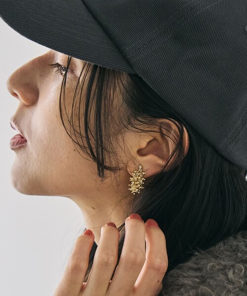 coen（コーエン）の「ツブツブチェーンイヤリング（イヤリング・レディース・シルバー/ゴールド・FREE）」の3枚目の写真