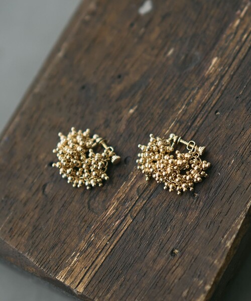 coen（コーエン）の「ツブツブチェーンイヤリング（イヤリング・レディース・シルバー/ゴールド・FREE）」の4枚目の写真