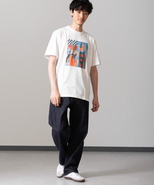 NANO universe（ナノユニバース）の「｢Toyameg｣modern academic "TILE" Tシャツ（Tシャツ/カットソー・メンズ・ホワイト・M/L）」の6枚目の写真
