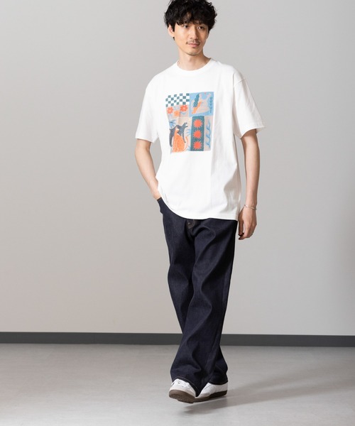 NANO universe（ナノユニバース）の「｢Toyameg｣modern academic "TILE" Tシャツ（Tシャツ/カットソー・メンズ・ホワイト・M/L）」の7枚目の写真