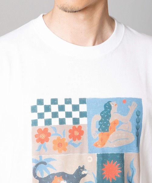 NANO universe（ナノユニバース）の「｢Toyameg｣modern academic "TILE" Tシャツ（Tシャツ/カットソー・メンズ・ホワイト・M/L）」の12枚目の写真