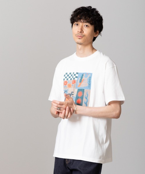 NANO universe（ナノユニバース）の「｢Toyameg｣modern academic "TILE" Tシャツ（Tシャツ/カットソー・メンズ・ホワイト・M/L）」の4枚目の写真