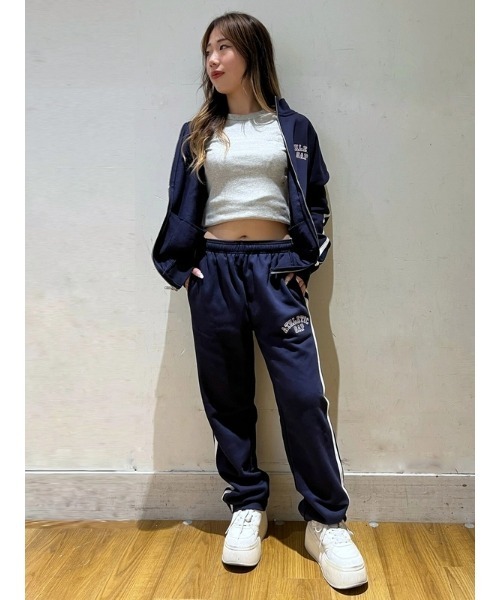 GAP(ギャップ)の「ヴィンテージ ソフト GAPロゴ トラックジャケット(ユニセックス)(ジャージ・メンズ・オフホワイト/ネイビー/グリーン・XS/S/M/L/XL)」の13枚目の写真
