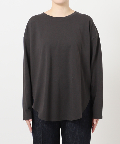 B.C STOCK（ベーセーストック）の「《追加4》裾ラウンドロンTEE（Tシャツ/カットソー・レディース・ホワイト/ブラック/ブラック系その他・FREE）」の16枚目の写真