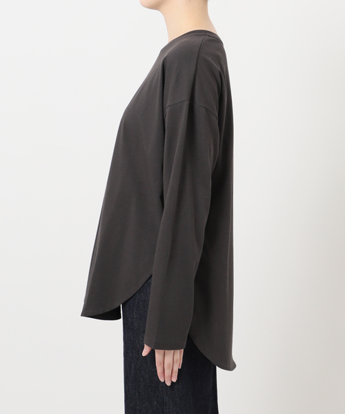 B.C STOCK（ベーセーストック）の「《追加4》裾ラウンドロンTEE（Tシャツ/カットソー・レディース・ホワイト/ブラック/ブラック系その他・FREE）」の15枚目の写真