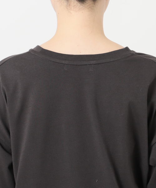 B.C STOCK（ベーセーストック）の「《追加4》裾ラウンドロンTEE（Tシャツ/カットソー・レディース・ホワイト/ブラック/ブラック系その他・FREE）」の13枚目の写真