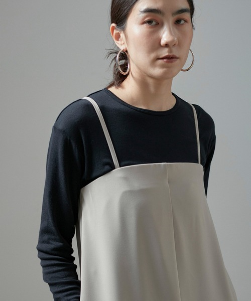 SALON adam et rope'(サロン アダム エ ロペ)の「【Smile Cotton】2PACK TEE(Tシャツ/カットソー・レディース・ホワイト/ブラック/パープル/グレー・FREE)」の5枚目の写真