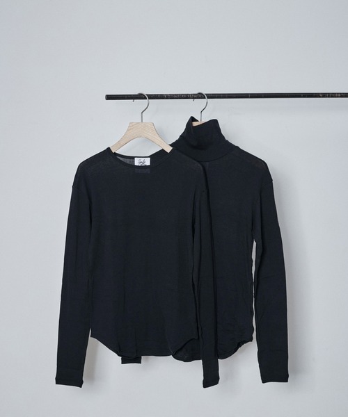 SALON adam et rope'(サロン アダム エ ロペ)の「【Smile Cotton】2PACK TEE(Tシャツ/カットソー・レディース・ホワイト/ブラック/パープル/グレー・FREE)」の20枚目の写真