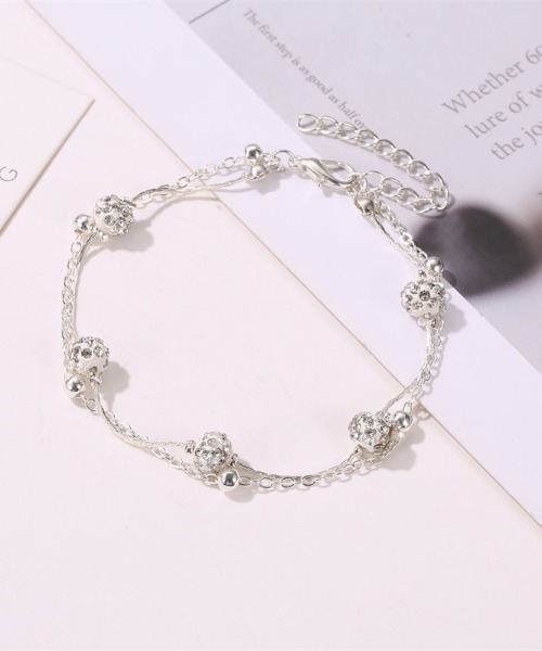 セール】2連ボールチェーンアンクレット（アンクレット）｜Coo+i