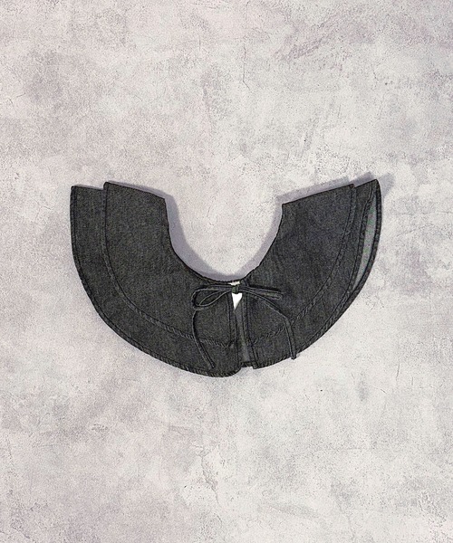 良品✨カナダ製✨ID WEAR デニムジャケット 襟レザー バックプリント