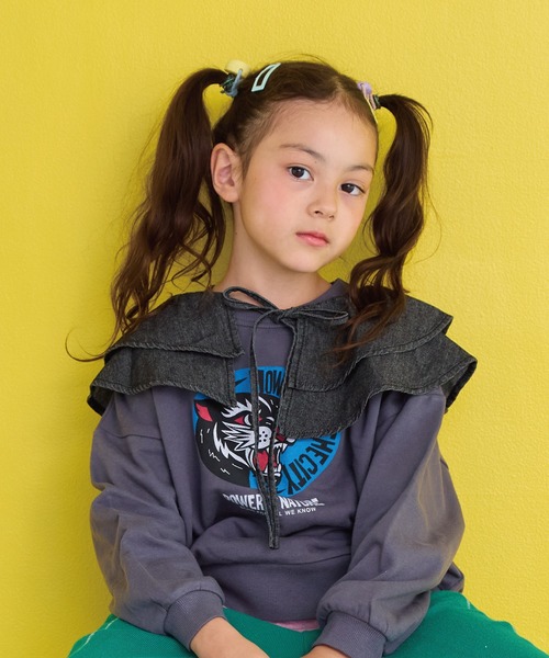 BIG FIELD（ビッグフィールド）の「デニムフリルカラー（付け襟・キッズ・ブラック/ネイビー・FREE）」の9枚目の写真