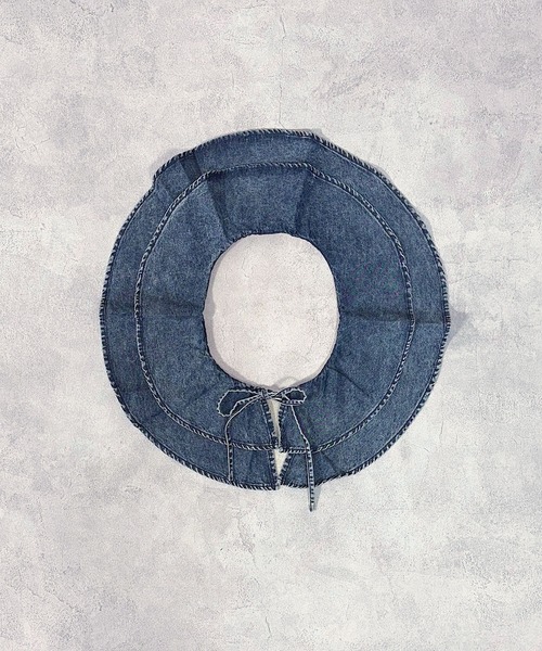 BIG FIELD（ビッグフィールド）の「デニムフリルカラー（付け襟・キッズ・ブラック/ネイビー・FREE）」の6枚目の写真