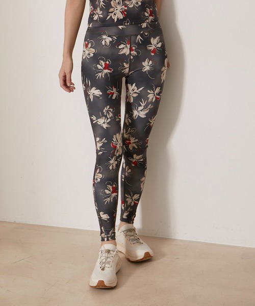 NERGY（ナージー）の「【skin wear】UV＆水陸両用＆保湿 CREORA 花柄スポーツレギンス（レギンス/スパッツ・レディース・ブルー/スミクロ/ブラック・S/M/L）」の16枚目の写真