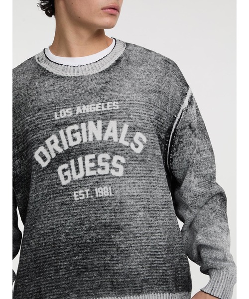 GUESS Originals Reverse Printed Sweater ニット セーター | GUESS