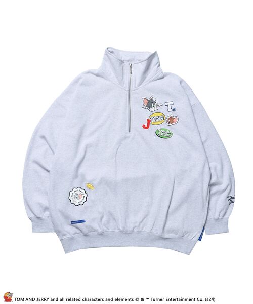 セール】【SEQUENZ（シークエンズ）】TJ STICKER HZIP SWEAT