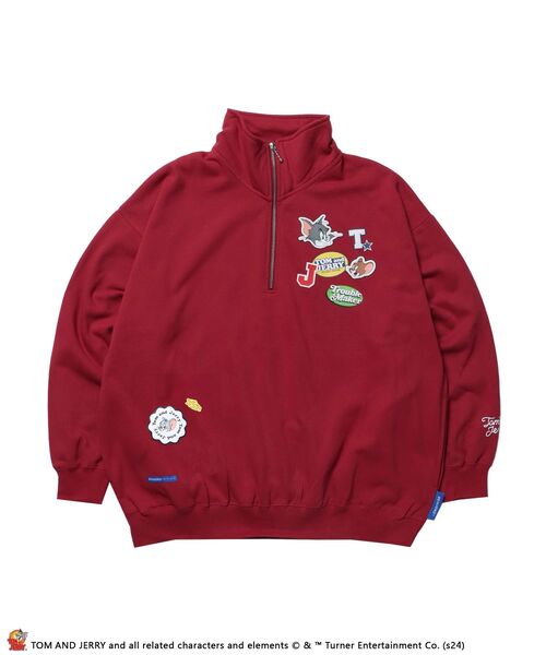超貴重‼️シャムシェイドトレーナー SEQUENZ（シークエンズ）】TJ STICKER HZIP SWEAT / トムジェリ
